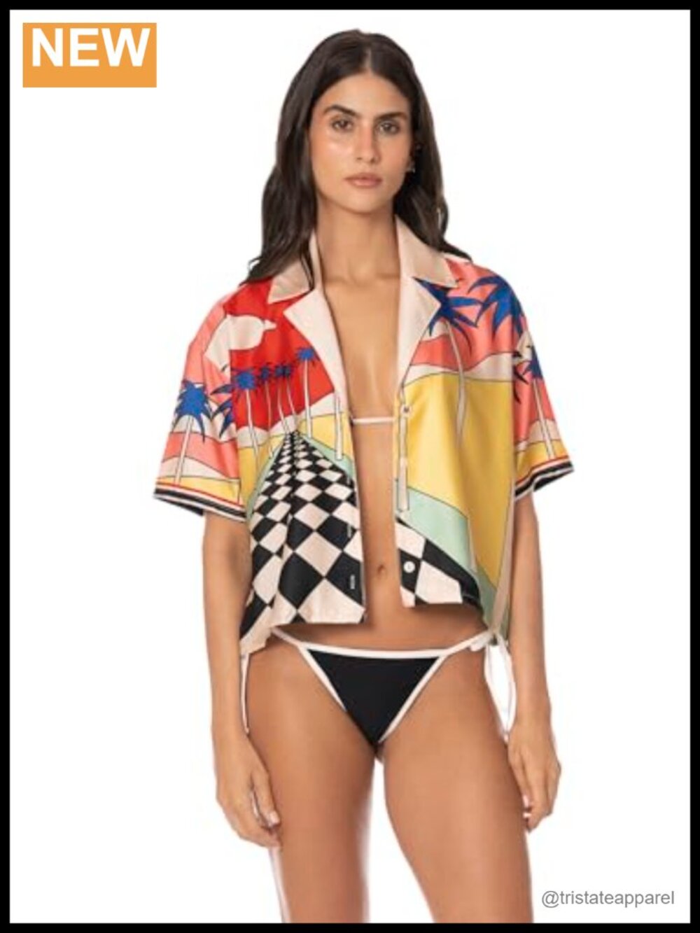 Maaji Swimwear Women's Dolman Sleeve Button Down Shirt Blouse